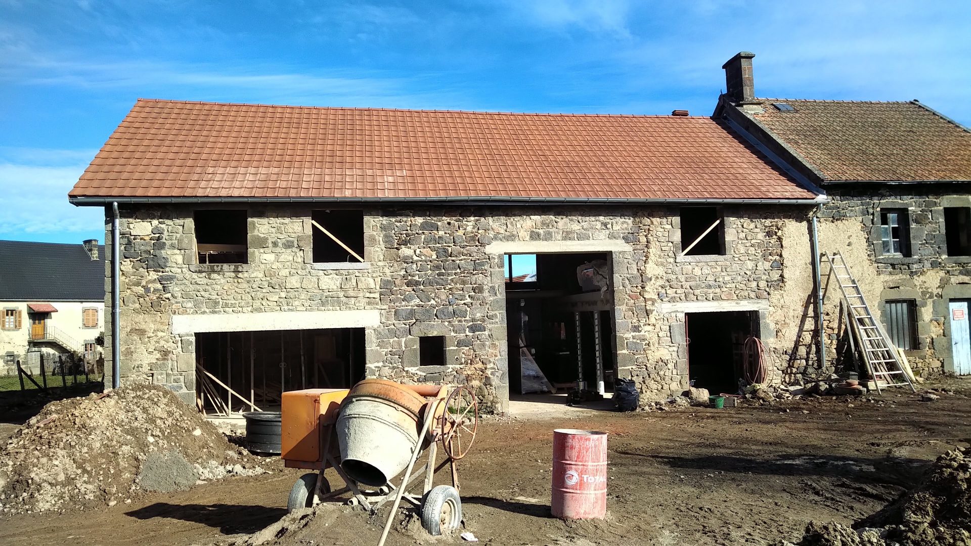 Rénovation toiture de grange Wood Brothers Construction